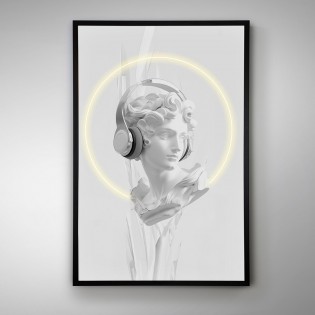 Cuadro con luz LED Busto II (80x120cm.)