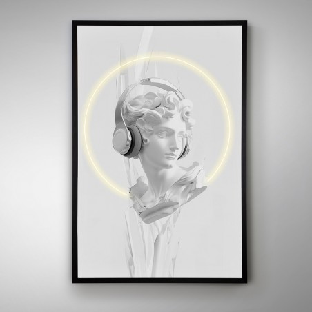 Cuadro con luz LED Busto II (80x120cm.)