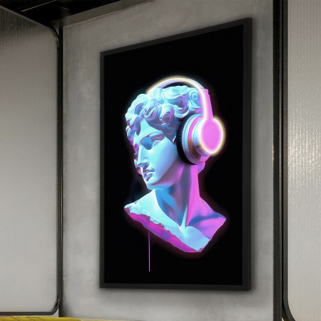 Cuadro con luz LED Busto (80x120cm.)