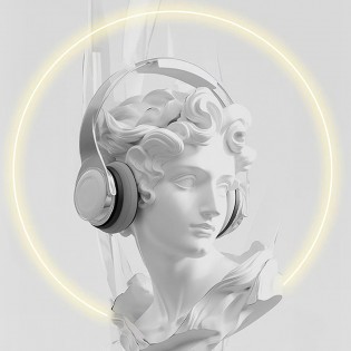 Cuadro con luz LED Busto II (80x120cm.)