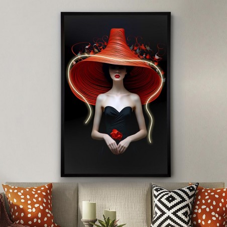 Cuadro con luz LED Tocado (80x120cm.)