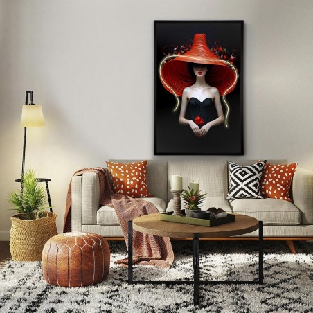 Cuadro con luz LED Tocado (80x120cm.)