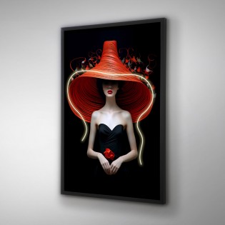 Cuadro con luz LED Tocado (80x120cm.)