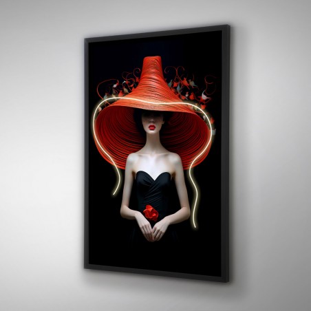 Cuadro con luz LED Tocado (80x120cm.)