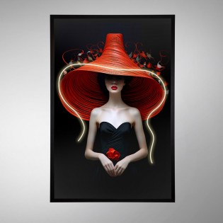 Cuadro con luz LED Tocado (80x120cm.)