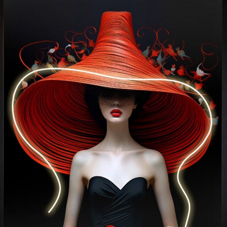 Cuadro con luz LED Tocado (80x120cm.)