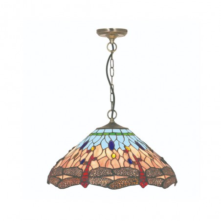Lámpara de techo Tiffany Dragonfly