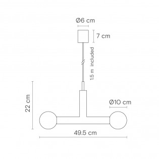 Lámpara colgante Rigoberta Trio Alabastro (3 luces)