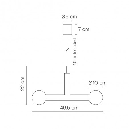Lámpara colgante Rigoberta Trio Alabastro (3 luces)
