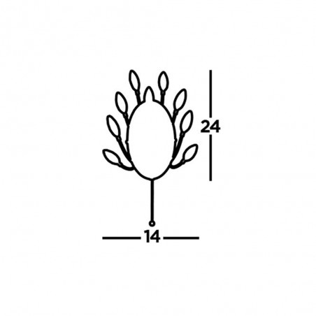 Aplique de pared Peacock (2 luces)