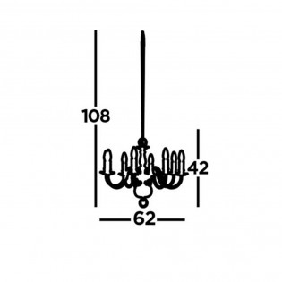 Lámpara de araña Flemish (8 luces)