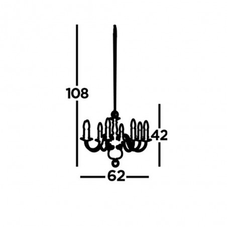 Lámpara de araña Flemish (8 luces)