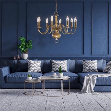 Lámpara de araña Flemish (8 luces)