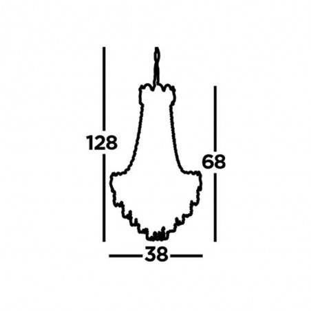 Lámpara de araña Louis Phillipe (6 luces)