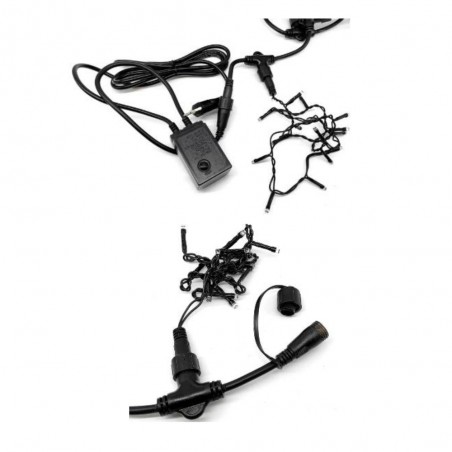 Cortinada LED con efectos multicolor 300 LEDS 2M. IP44 (40W)