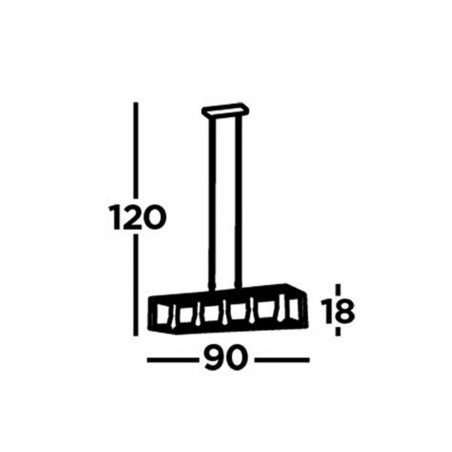 Regleta de techo Heaton (5 luces)