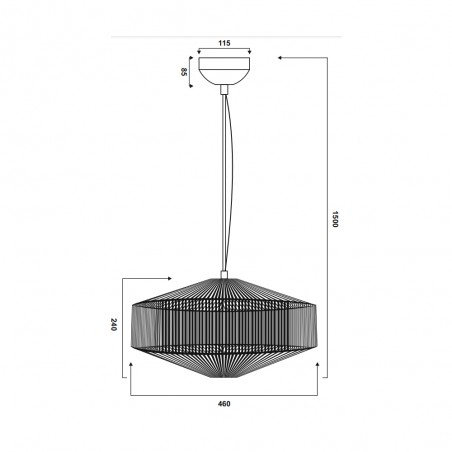 Lámpara colgante Svea