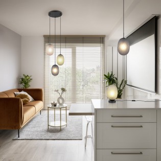 Lámpara colgante Facette (3 luces)