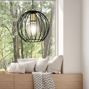 Lámpara de techo Balora Negro