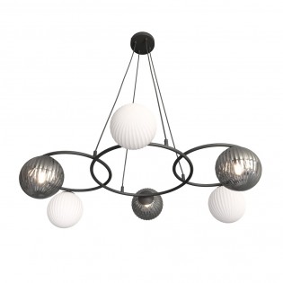 Lámpara colgante Pensal Mix (6 luces)