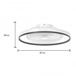 Ventilador de techo LED Elisi CCT RGB (30W)
