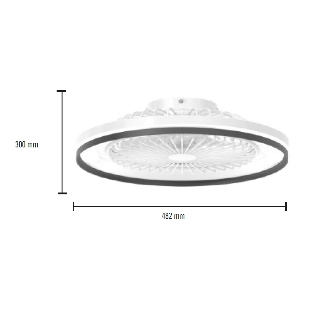 ventilador techo led elisi cct rgb 30w ventilador techo led elisi cct rgb 30w