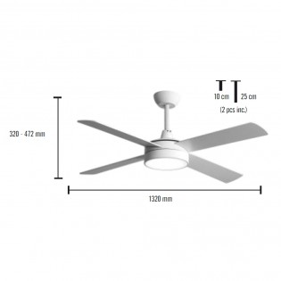 Ventilador de techo LED Diablo CCT (22W)