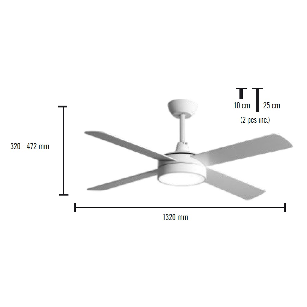 ventilador techo led diablo cct dim 22w ventilador techo led diablo cct dim 22w