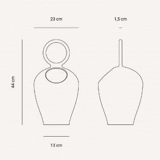 Lámpara portátil con batería recargable Clay