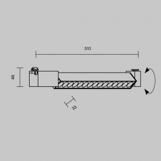 Foco LED para carril monofásico Points Rot Unity (22W)