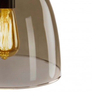 Lámpara de techo Cloche Fumé