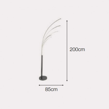 Lámpara de pie LED Jiraffa (80W)