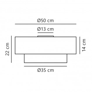 Plafón de techo Malodin
