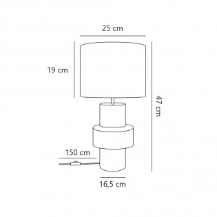 Lámpara de mesa Dugan