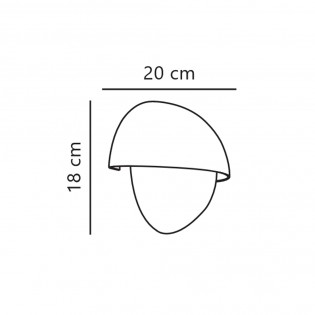 Aplique de exterior Scorpius Round