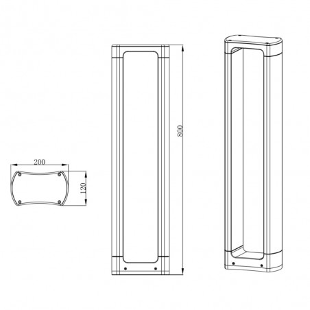 Baliza de exterior LED Windows (8W)