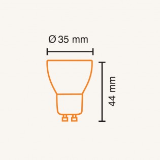 Bombilla LED GU10 Mini (3W)