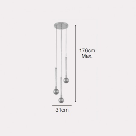 Lámpara colgante Sogno (3 Luces)