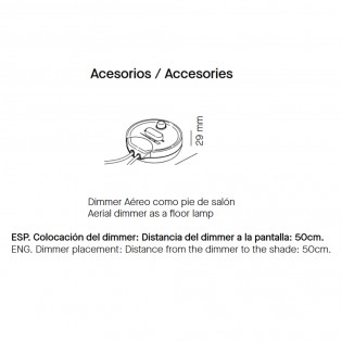 Lámpara de pie/colgante Astros