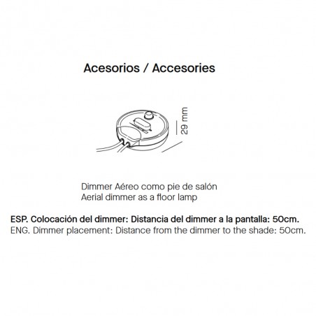 Lámpara de pie/colgante Astros
