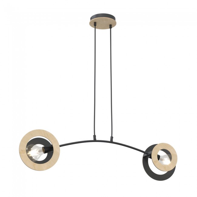 lampara de techo baco 2 luces
