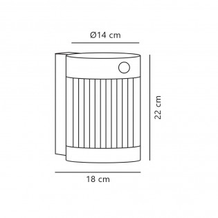Aplique LED con sensor de movimiento Coupar Solar (3.2W)