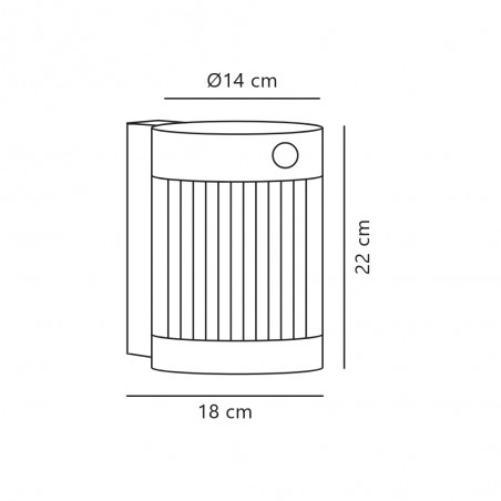 Aplique LED con sensor de movimiento Coupar Solar (3.2W)