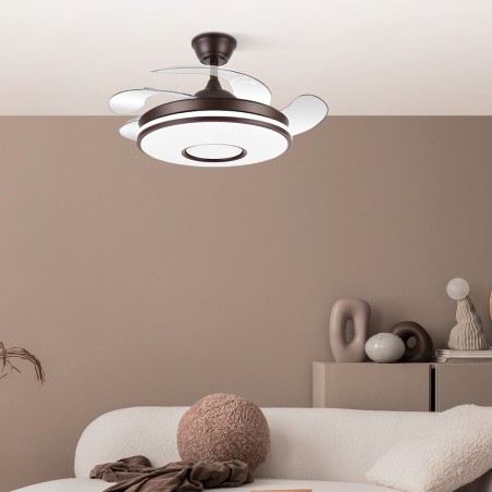 Ventilador LED aspas plegables Dani Mini CCT (48W)