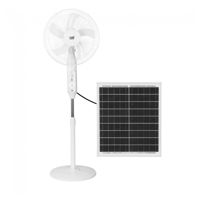 Ventilador de pie con panel solar Clima (30W)