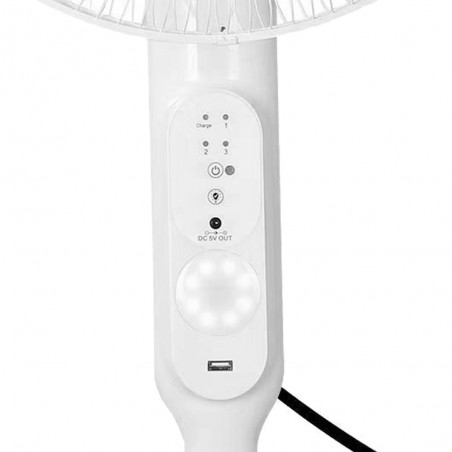Ventilador de pie con panel solar Clima (30W)