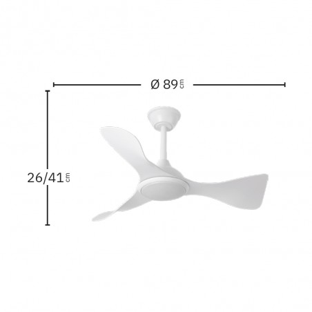 Ventilador de techo LED Caiman CCT Dim (36W)