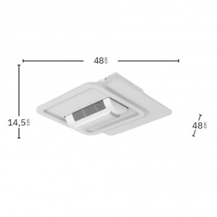 Ventilador de techo LED Obelisco CCT Dim (59W)