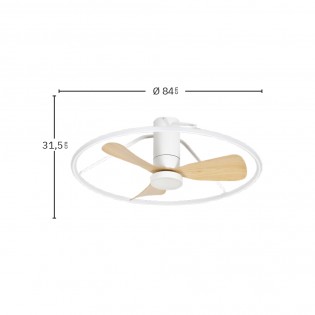 Ventilador de techo LED Oporto CCT (56W)