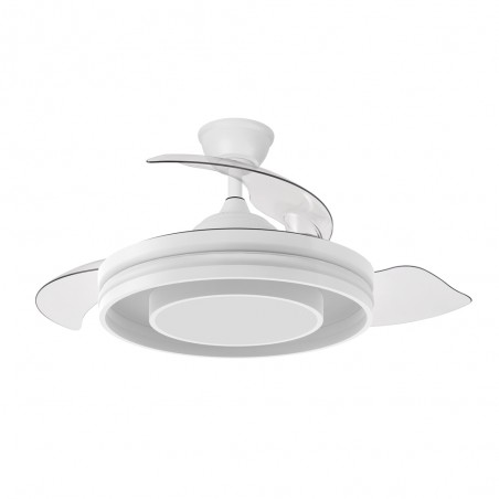 Ventilador de techo LED aspas plegables Pitufo RGB CCT (57W)